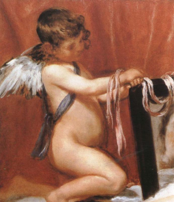 VELAZQUEZ, Diego Rodriguez de Silva y Detail of Venus